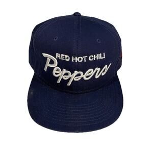 Red Hot Chili Peppers Snapback Navy Blue Cap Hat Unlimited Love World Tour